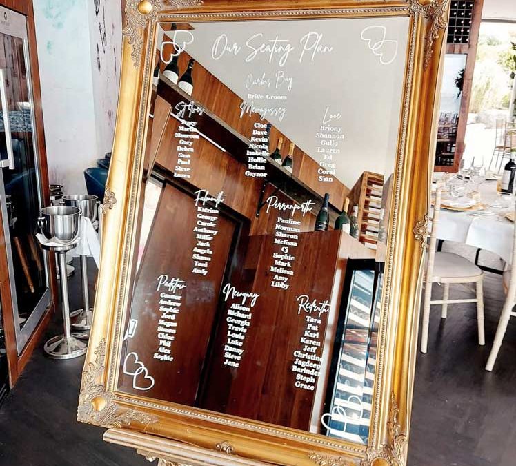 Our Collections - Mirrors and Easels - Emily Rose Events Hire