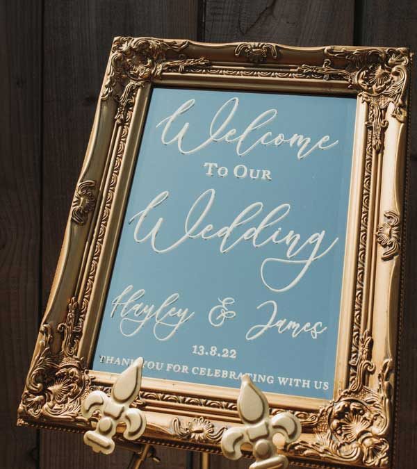 Our Collections - Mirrors and Easels - Emily Rose Events Hire